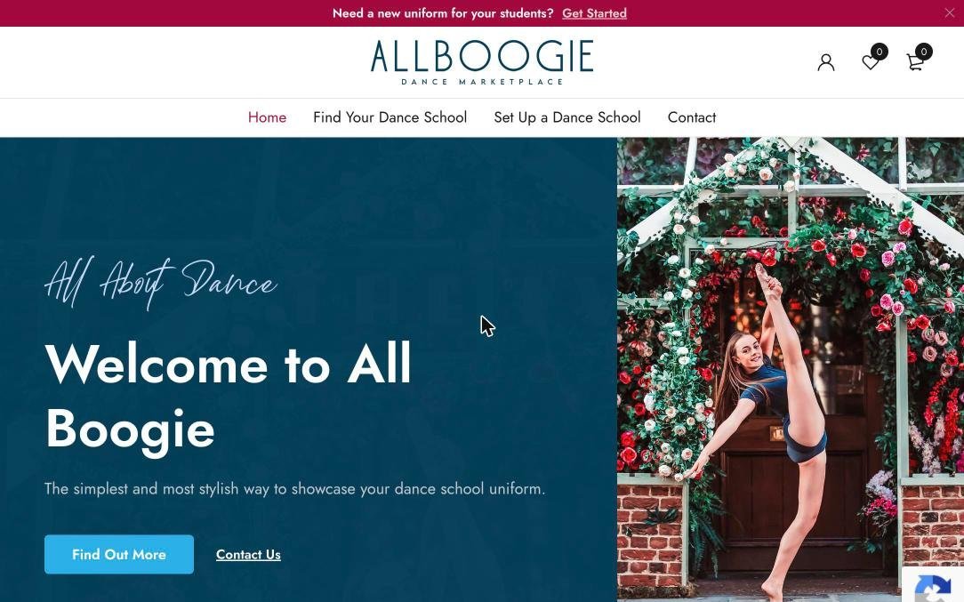 All Boogie - Dokan dance uniform marketplace built by D&D Web Studio
