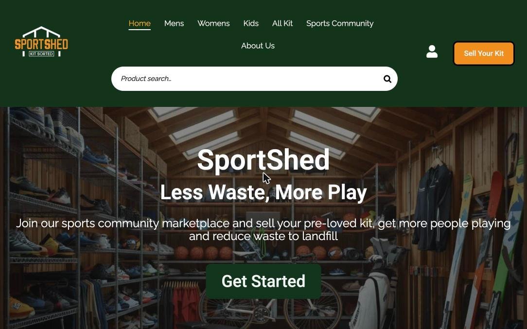 SportShed - Dokan sports kit marketplace built by D&D Web Studio